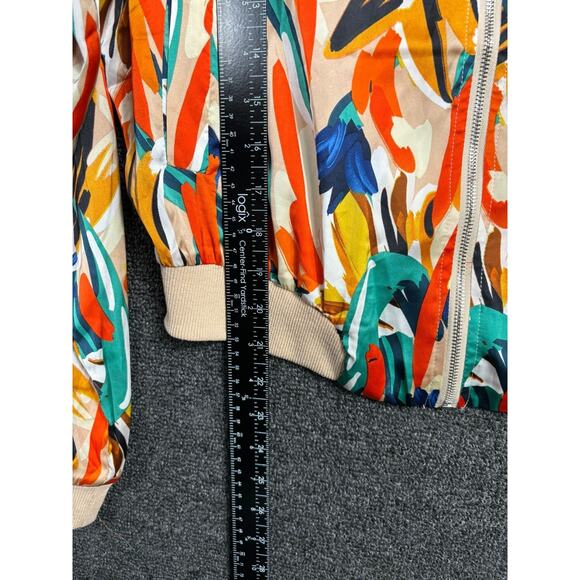 Good Times U.S.A Artsy Jacket Womens Size XL Multicolor Geometric Full Zip NEW - Picture 6 of 7